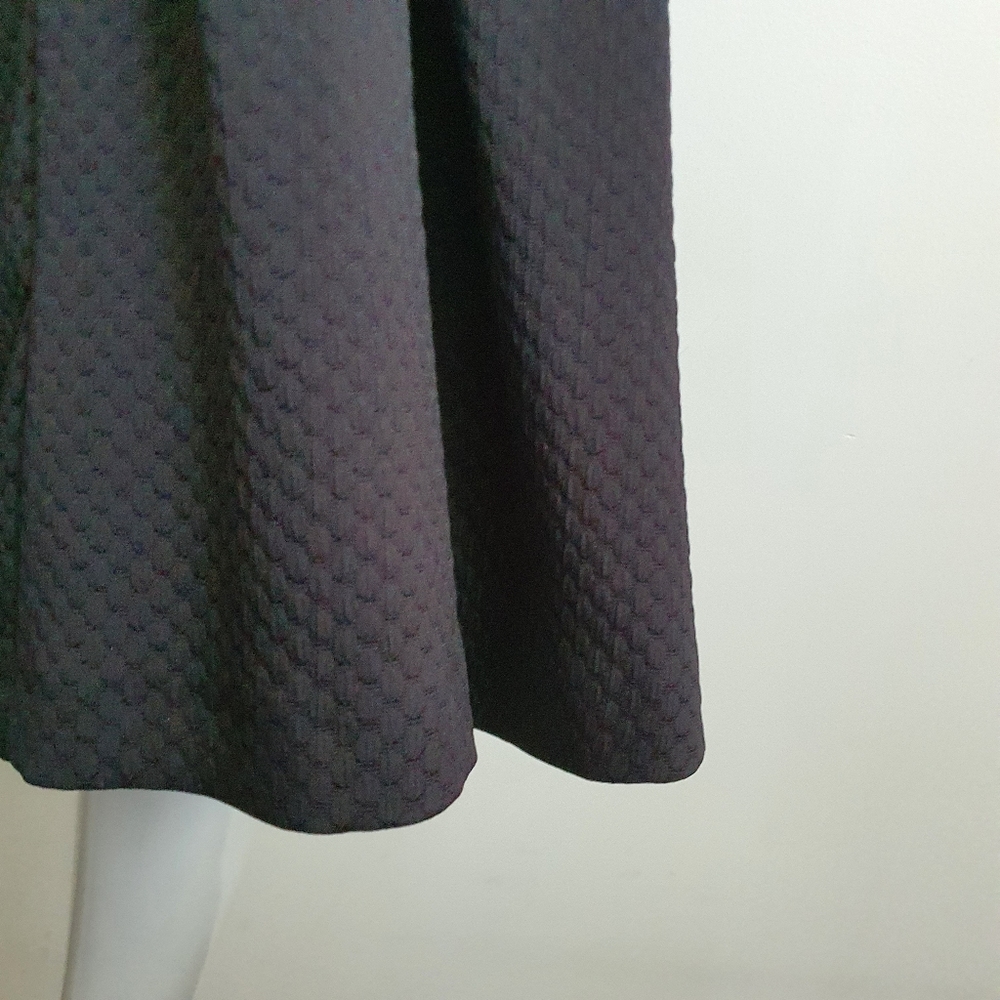 Coast UK Size 12 Black Fit and Flare Box Pleated Cap Sleeve Dress NWOT - Picture 9 of 12